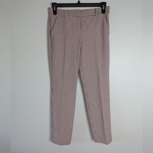 6 Express Mid Rise Columnist Ankle Houndstooth Pants